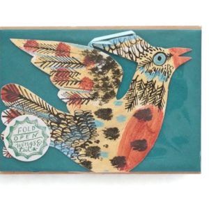 Y. Gekleurde hangende vogel